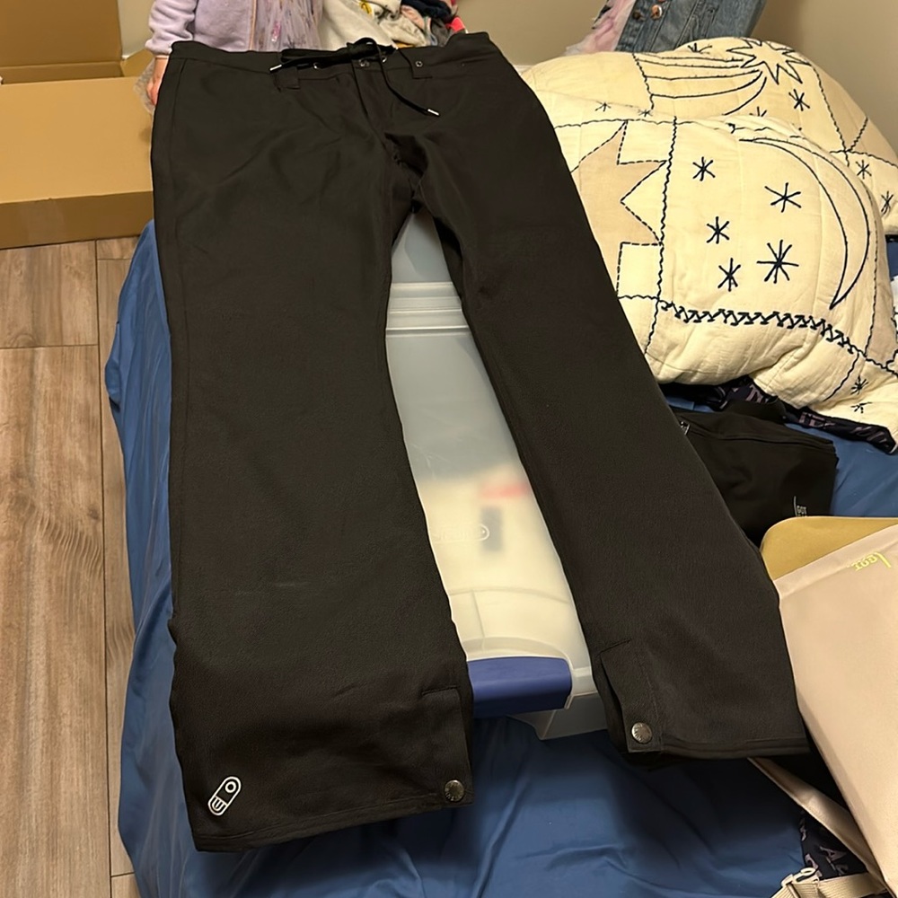 XL Black Airblaster Fitted + Flare Snowboard Pants